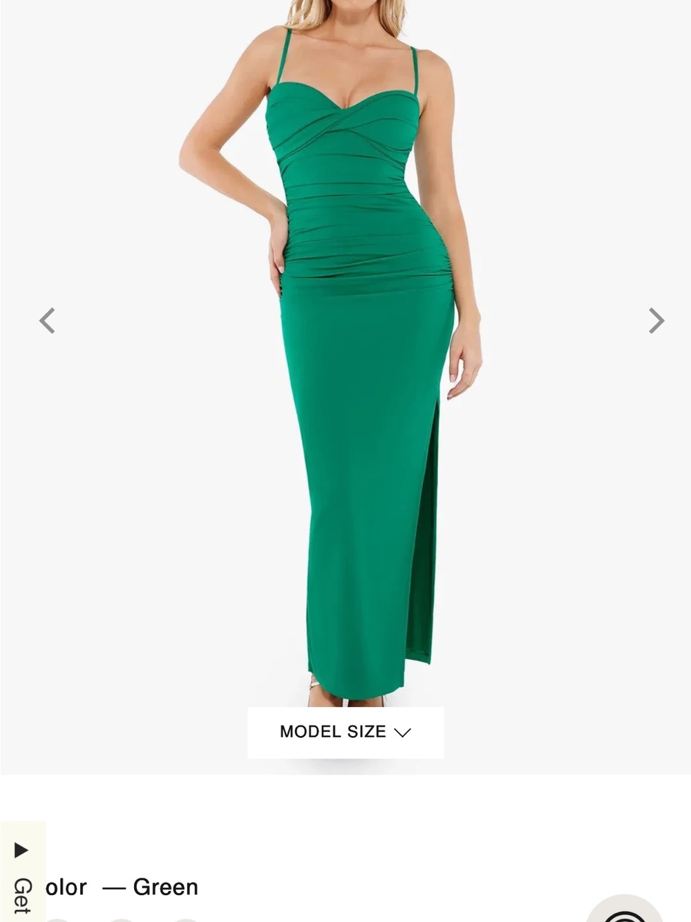 Nwt Popilush Shapewear Ruched Bias Twist Tummy Control Maxi Dress s